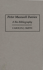 Peter Maxwell Davies : a bio-bibliography