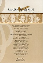 The narrated life history of Schoenberg, Elgar, Scriabin, Hindemith, Messiaen, Britten, Arnold, Gorecki, Cage & Nyman