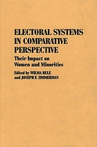 Electoral systems in comparative perspective : their impact on women and minorities