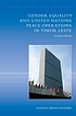 Gender equality and United Nations peace operations... by Louise Olsson