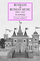Russians on Russian music, 1880-1917 : an anthology