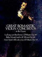 Great romantic violin concertos.