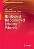 Handbook of the sociology of emotions: volume... by Jan E Stets