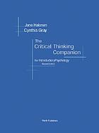 The Critical thinking companion for introductory psychology