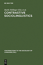 Contrastive sociolinguistics