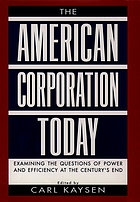 The American corporation today