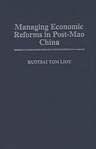 Managing economic reforms in post-Mao China