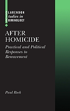 After homicide : practical and political responses to bereavement