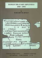 Roman military diplomas, 1985-1993