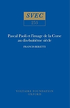 Pascal Paoli et l'image de la Corse au dix-huitième siècle : le témoignage des voyageurs britanniques