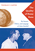 The quality of home runs : the passion, politics,... by  Thomas F Carter 