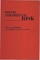Social theories of risk