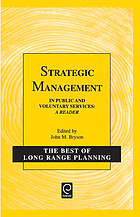 Strategic management in public and voluntary services : a reader