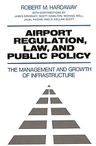 Airport regulation, law, and public policy : the management and growth of infrastructure