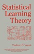 Statistical learning theory por Vladimir Naumovich Vapnik