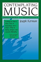 Contemplating music : challenges to musicology