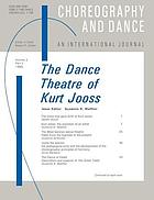 The dance theatre of Kurt Jooss