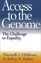 Access to the genome : the challenge to equality