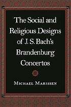 The social and religious designs of J.S. Bach's Brandenburg concertos