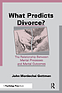 What predicts divorce? : the relationship between marital processes and marital outcomes