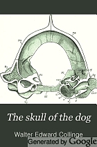 The skull of the dog; a manual for students with a glossary of osteological terms,