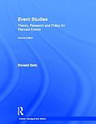 Event studies : theory, research and policy for planned events