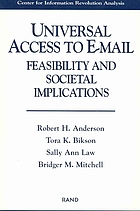 Universal access to E-mail : feasibility and societal implications