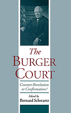 The Burger Court : counter-revolution or confirmation?