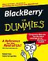 BlackBerry for dummies by  Robert Kao 