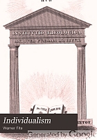 Individualism; four lectures on the significance of consciousness for social relations,