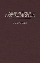 Gender and genre in Gertrude Stein