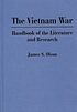 The Vietnam War : handbook of the literature and... von James Stuart Olson
