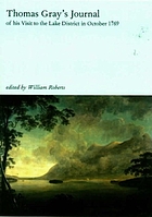 Thomas Gray's journal of his visit to the Lake District in October 1769