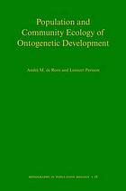 Population and community ecology of ontogenetic development