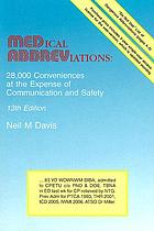 Medical abbreviations : 28,000 conveniences at the expense of communication and safety
