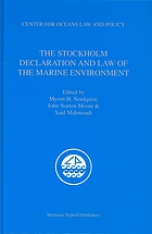 The Stockholm declaration and law of the marine environment