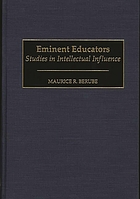 Eminent educators : studies in intellectual influence