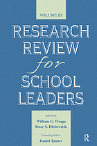Research review for school leaders. Vol. 3