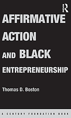 Affirmative action and black entrepreneurship