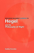 Routledge philosophy guidebook to Hegel and the philosophy of right