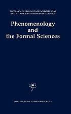 Phenomenology and the formal sciences