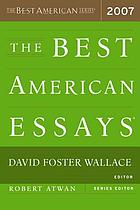 The best American essays 2007