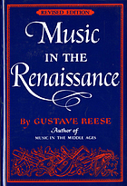 Music in the Renaissance.