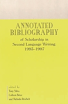 An annotated bibliography of scholarship in second language writing: 1993-1997