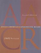 Anglo-American cataloguing rules : AACR