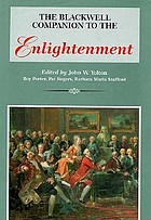 The Blackwell companion to the enlightenment