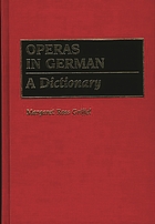 Operas in German : a dictionary