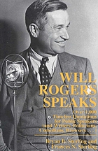 Will Rogers speaks : over 1, 000 timeless quotations for public speakers (and writers, politicians, comedians, browsers-- )