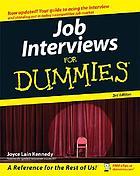 Job interviews for dummies