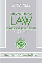 Philosophy of law : an introduction to jurisprudence